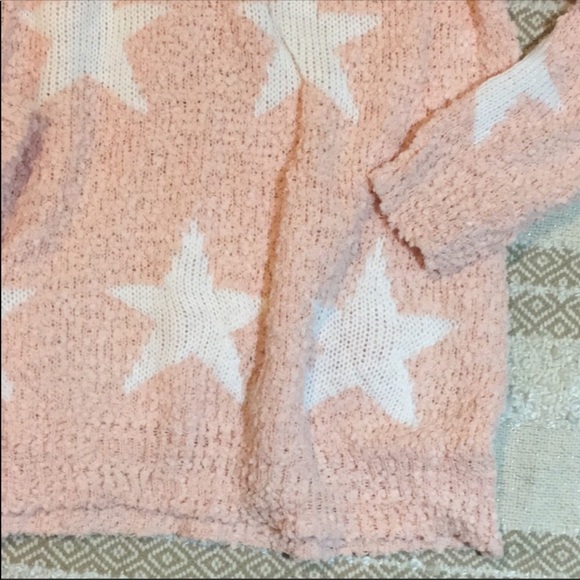 Popcorn Blush Pink Star Printed Sweater - Picture 7 of 7